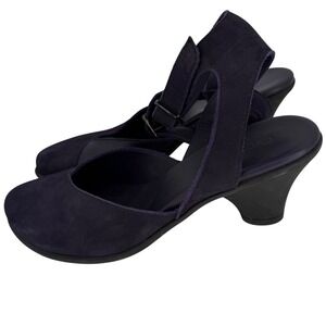 Arche France Eggplant Nubuck D'Orsay Heels French Comfort Chic EU 39, Capsule